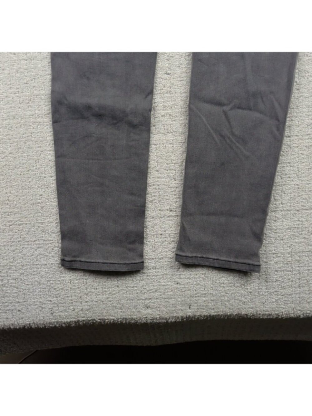Joseph Ribkoff Dark Gray Distressed Patchwork Rhinestone Jeans Grunge Alt Read - Picture 9 of 9
